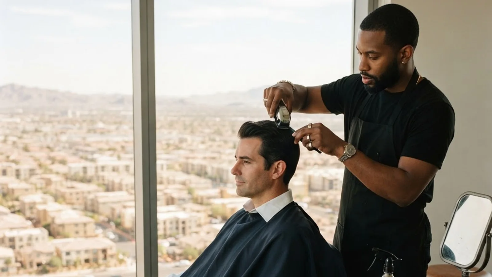 Professional business transformation after nightclub emergency grooming
