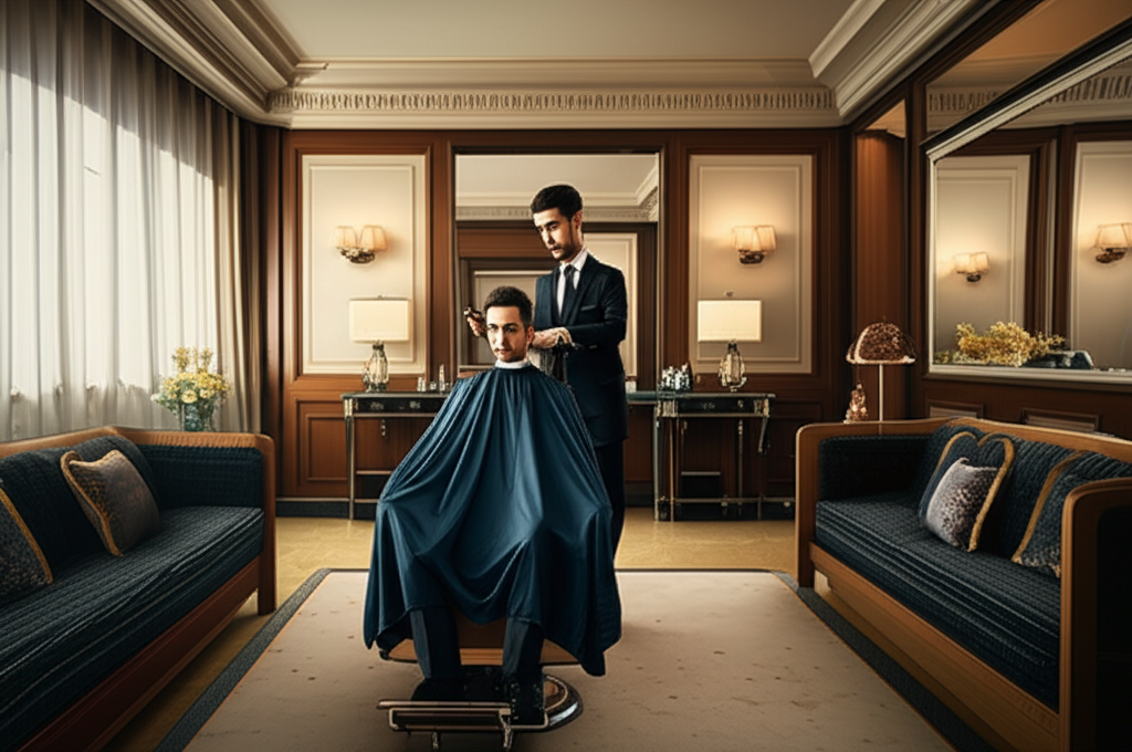 Professional hotel room barber service in Las Vegas