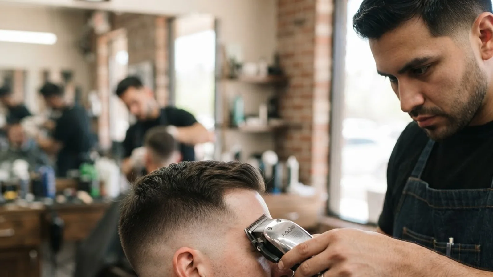 Premium fade haircut by SLYYYDEKUTZ mobile barber